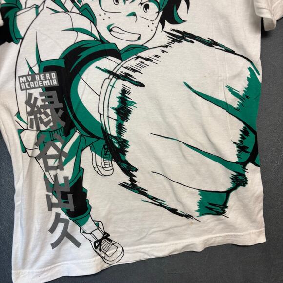 My Hero Academia Deku Graphic Tee White Anime Shirt Artwork Coquette Harajuk - Picture 11 of 12